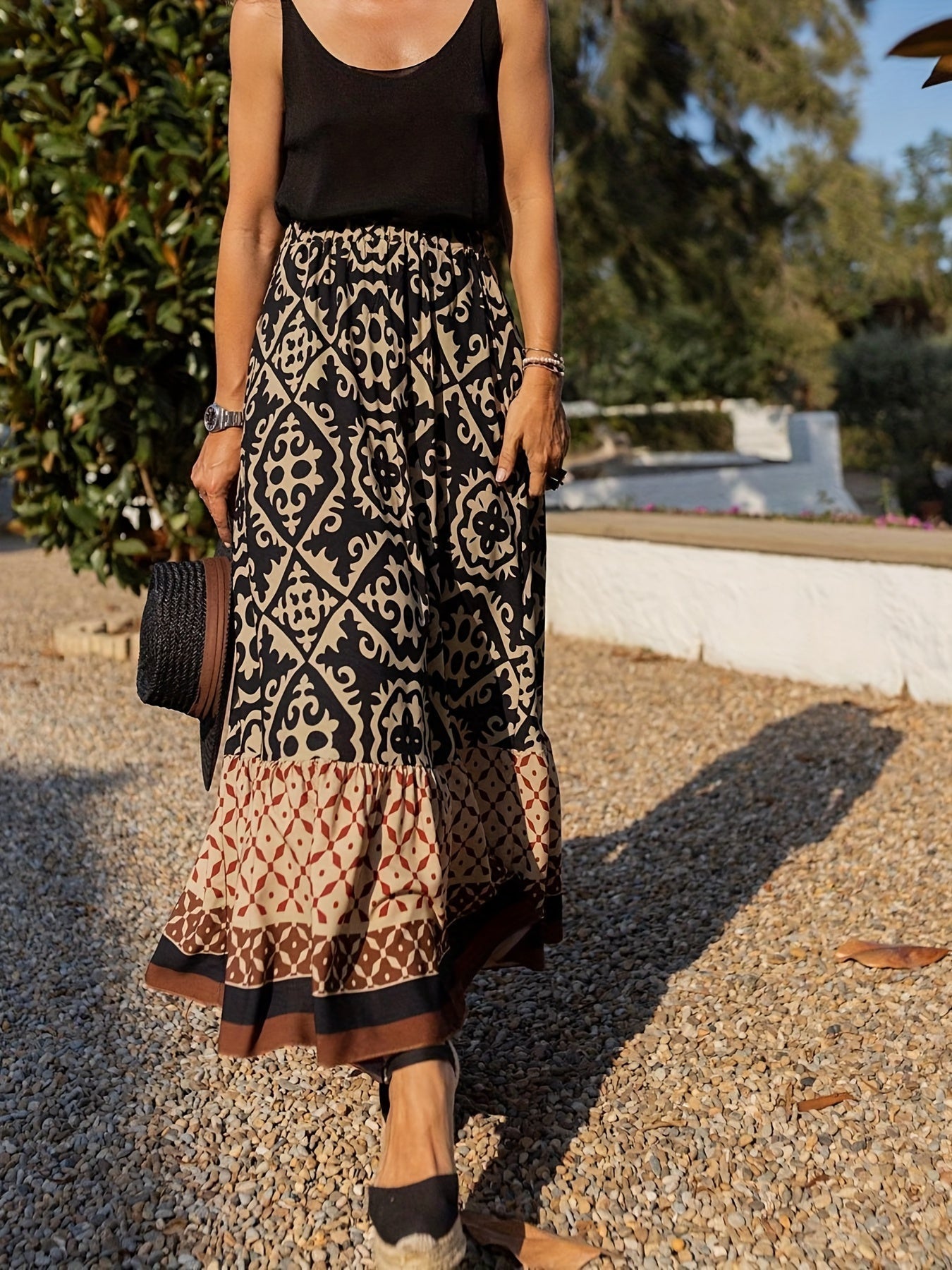 Cassey™ - Boho Stil Nederdel