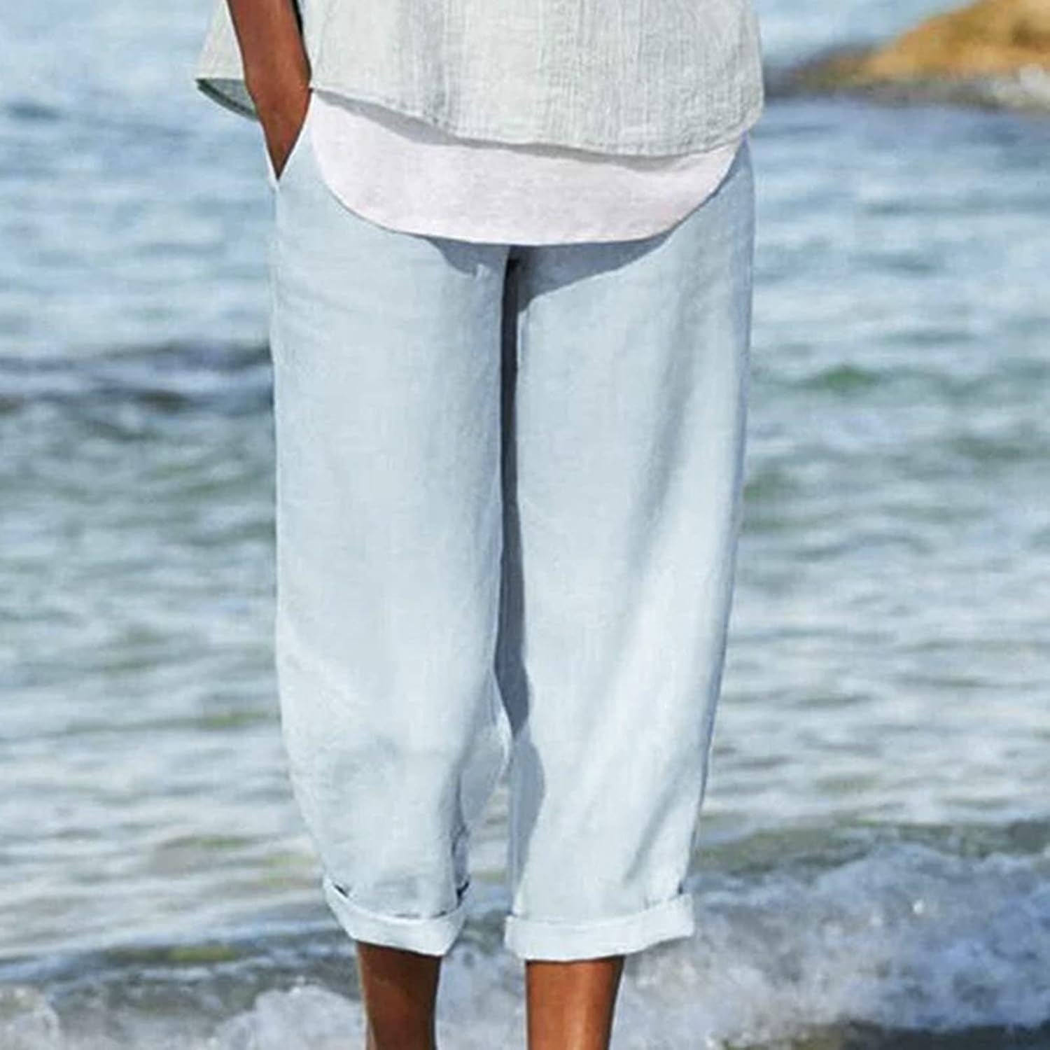 Clydel™ - Lette Cropped Bukser