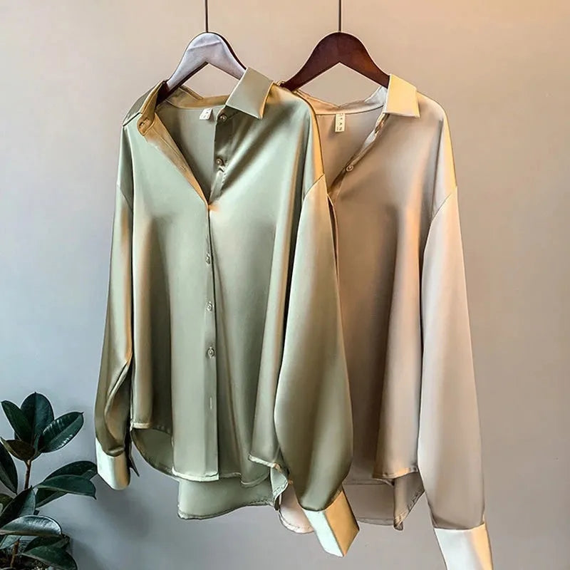 CAMICIA™ | SATINBLUSE TIL DAMER